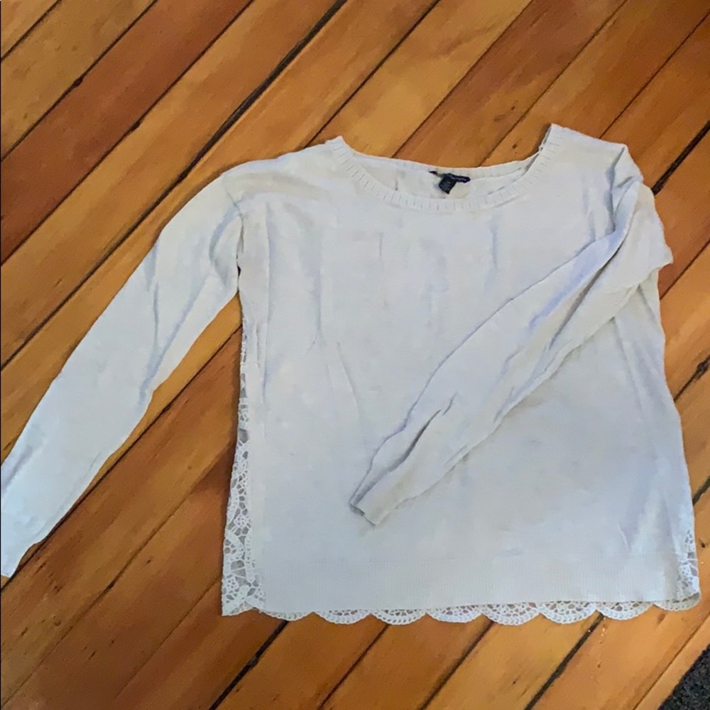 American Eagle Sweater with lace back
